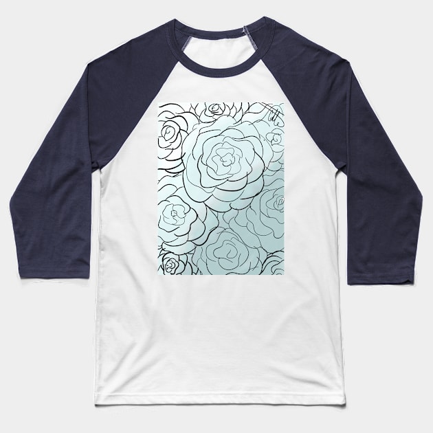 roses Baseball T-Shirt by Calli's Corner